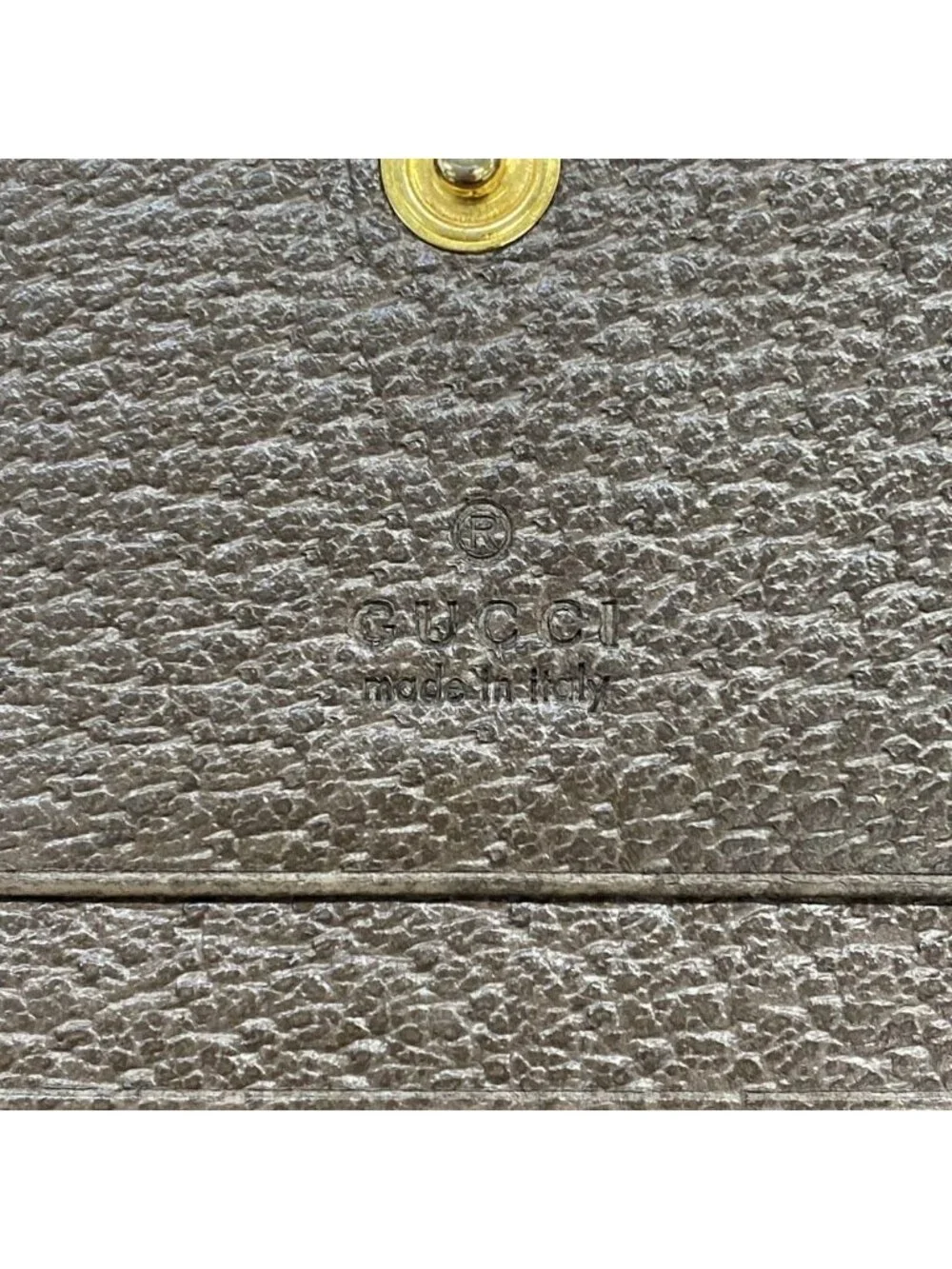 ★SOLD★ Gucci Bifold Wallet Ophidia Beige Ebony Dark Brown Leather - Picture 5 of 12
